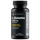 Nugenix Essentials L- glutamin, 1500mg 100% Botanický L- glutamin Amino Acid, Syntéza proteinů, Podporuje buněčnou funkci, 60 Kapsle