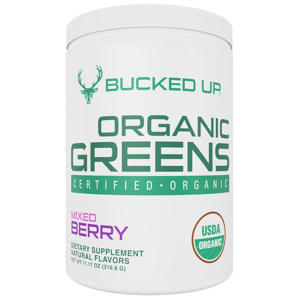 Zelené Superfood Powder Mixed Berry 124; 8 Nejzákladnější Smíšené Zelené 124; Certified 100% Organic CLAS124; Chlorella, Špenát, Kale, Spirulina, Alfalfa, Brokolice, Pšeničná tráva, & Barley Grass 124; 30 SERV CLAS124; 11.17 OZ