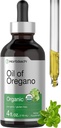 Horbäach Organic Oil of Oregano Drops 4 fl oz Liquid CLAS124; Vegan CLAS124; Non- GMO, gluten zdarma