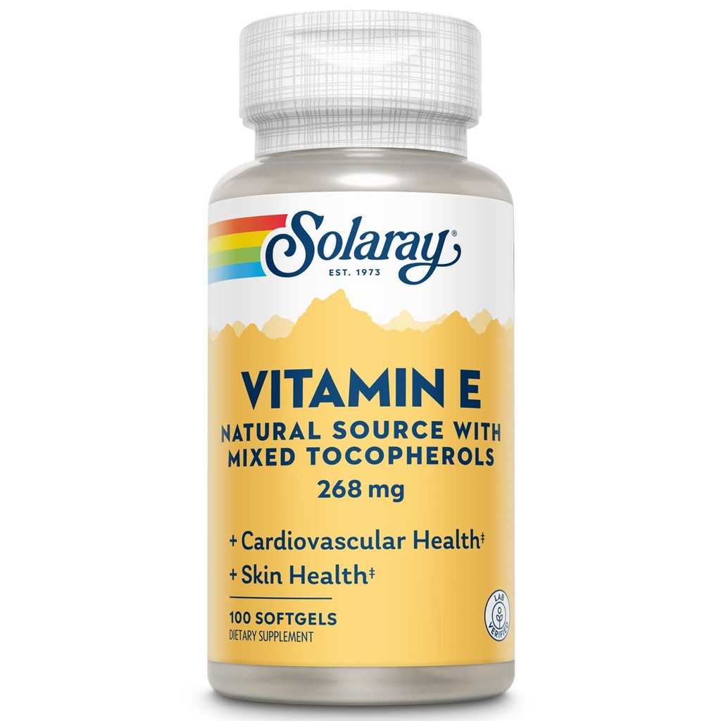 SOLARAY Vitamin E d- Alpha Tocopherol 268mg (400 IU) Př