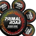 Primal Roar Mango Shine - Stimulant- Free Deep Focus Nootroppics Pouches Short124; Lion 's Mane + Cognizin Citicoline + Huperzin A Short124; Nikotin a Caffeine- Free Short124; 20 Pouches Per Can (100 Celkem v 5- Pack)