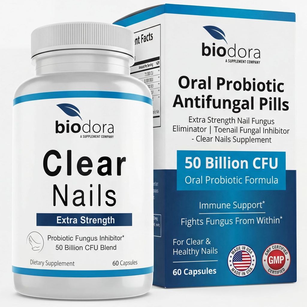 Čisté nehty - Extra síla - Probiotický fungus Inhibitor - 50 miliard CFU