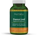 Harmony Nutraccis Papaya Leaf Supreme Extract Nejvyšší potenciál Maximální bioaktivita Organic Dr. Gumman Klinický stupeň 120 Vegan Kapsle Synergizované s Triperine