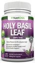 Svaté listy - 500mg - 2,5% kyselina ursolová - 120 Vegan Kapsle - Real Tulsi Extract Dodatek - Pozitivní Mindset - Adaptogenní & Ayurvedic Herb