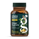 Gaia Herbs Ginger Supreme - Podporuje zdravé trávení a zmírňuje příležitostnou nauzeu - s organickým zázvorovým kořenem a kurkumou - 60 Veganských tekutých fytokapslí (60denní zásoba)