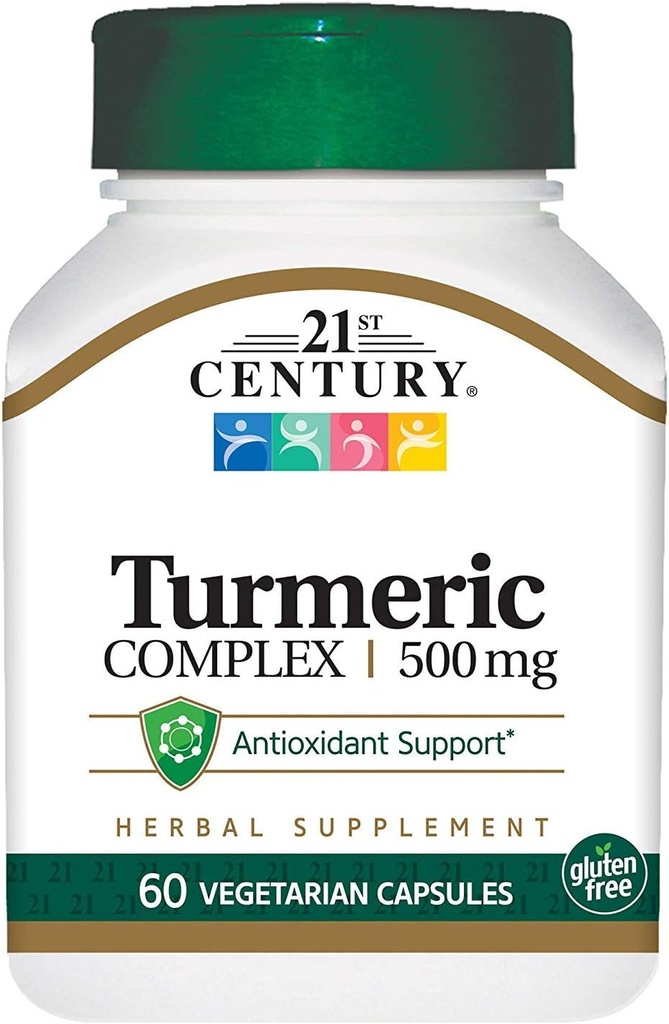 Turmerický komplex 21. století 500 mg - 60 Vegetariánských tobolek, balení po 4 ks