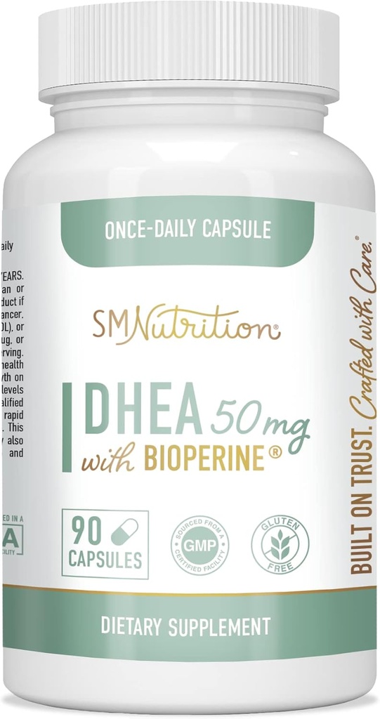 DHEA 50mg PHARMAN 124; Support Hormon Balance and Energy PHARMAN 124; 3-Month Supply PHARMAD 124; Health Aging Supplementary Supplementary for Women and Men PHARMAN 124; Gluten- Free, Vegetarian, Non- GMO, Third- Party Tested PHARMAL 124; 90 Kapsle per Bottle