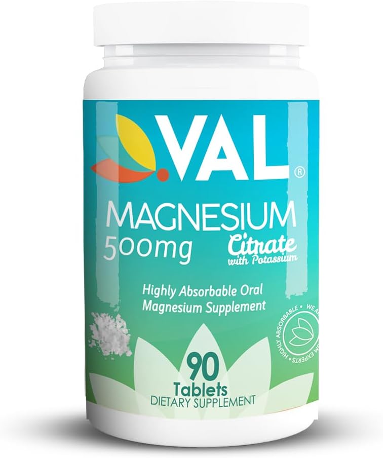 VAL Magnesium Citrát + B6 + draslík, 90 tablet
