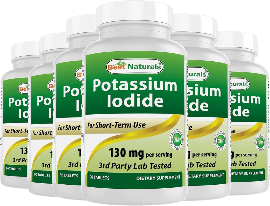 Nejlepší Naturals Draslík Iodide 130 mg na jedno podání - dodatek stravy, 90 Tablety (6)