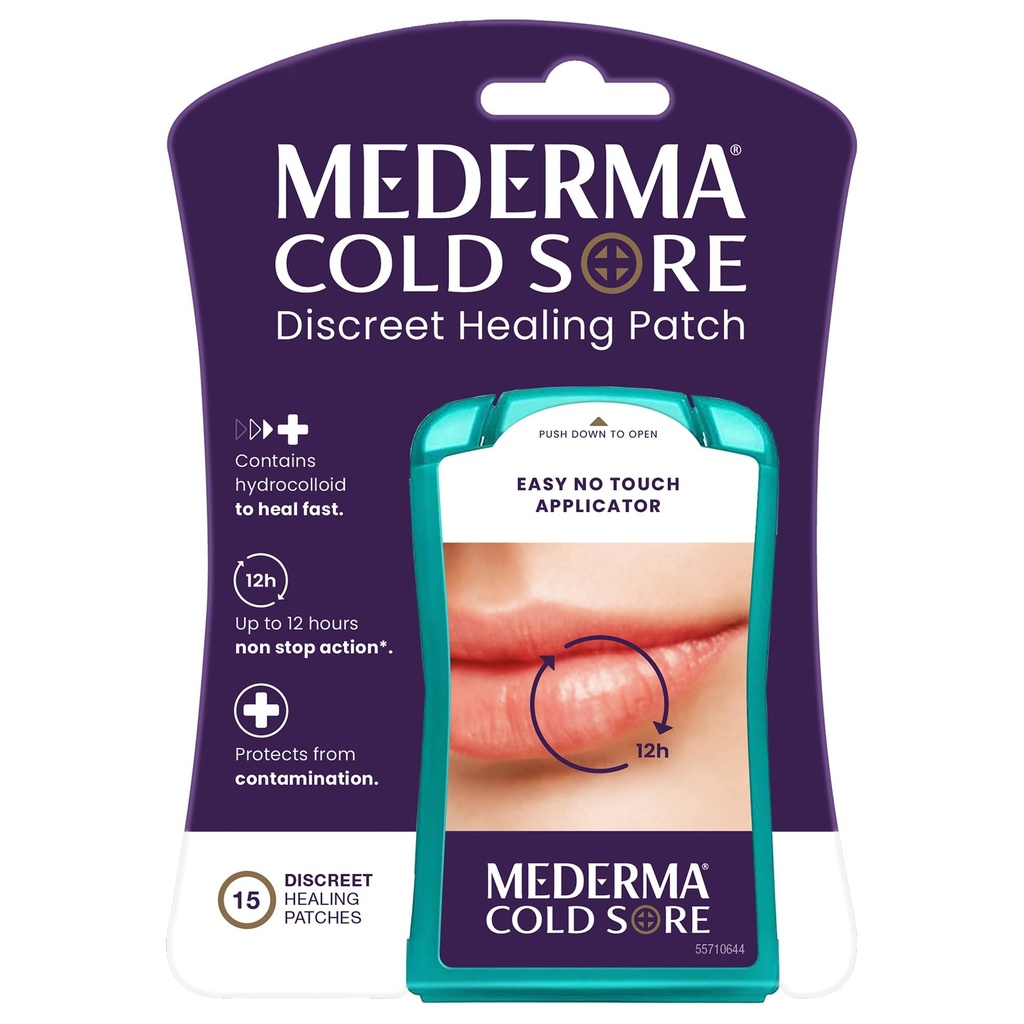 Mederma Horečka Blistr Discreet léčení Patch - Patch, který chrání a conceals studené vředy - 15 Počet