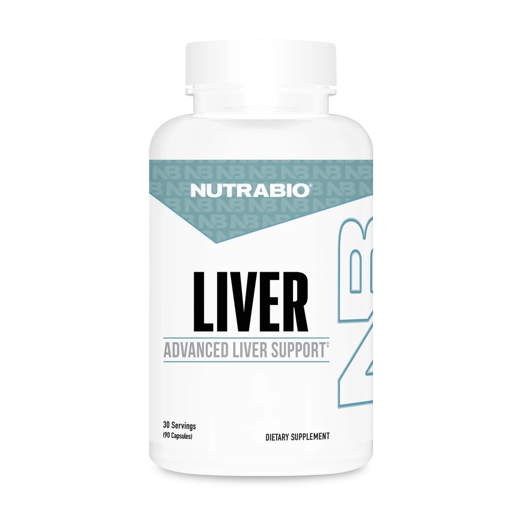 NutraBio Játra Dodatek - Pokročilá podpora jater s antioxidanty, Mléko Thistle Játra Detox, Glutathione, Tudca - Podporuje Játra čištění Detox a opravy - 90 Kapsle