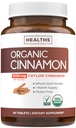 USDA Organic Ceylon Skořice Pills - High Potency Ceylon Skořice Dodatek s 1000mg na Serving pro plnou tělo Antioxidant Support - Vegan Non- GMO cGMP Made & Lab ověřený (1 měsíc dodávky)