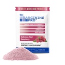 L-ARGINININE PRO dodatek prášek 124; 30 Packets Single Serve Travel Size 124; 5,500mg L-argininu Plus 1,100mg L-Citruline, Malina
