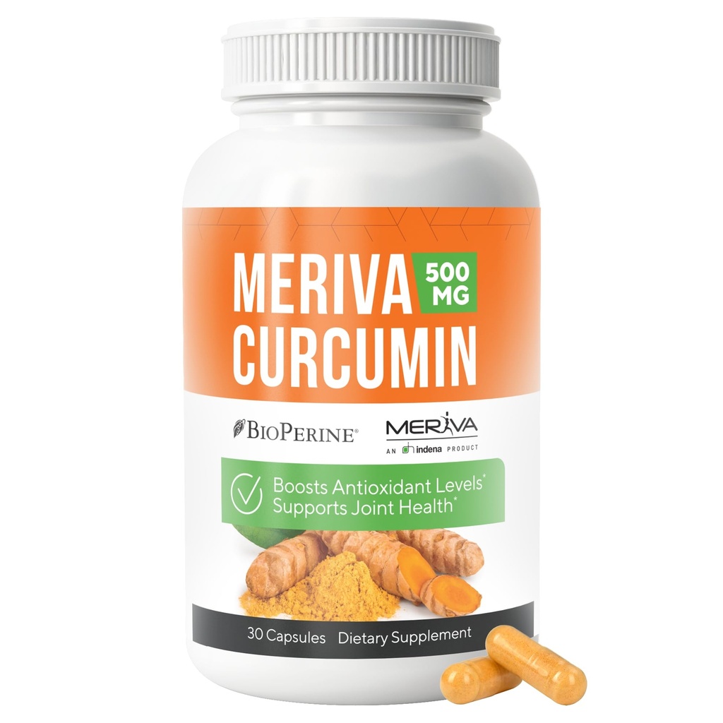 NERVE RENEW Meriva Curcumin s Black Pepper a Bioperin - Antioxidant Boost Nerve Supplement - 30 Kapsle