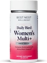Nejlepší Nest Wellness Women 's Multi Plus - Příplatek na podporu zdraví mozku a těla - Jemný doplněk železa pro energetickou podporu - Methylované vitaminy - 30 Kapsle