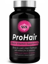 VWS Biotin 10,000 mcg Dietní dodatek w / zinek & selen na podporu tlustší růst vlasů, silnější nehty a zdravá kůže pro ženy a muže, 60 Veganské kapsle