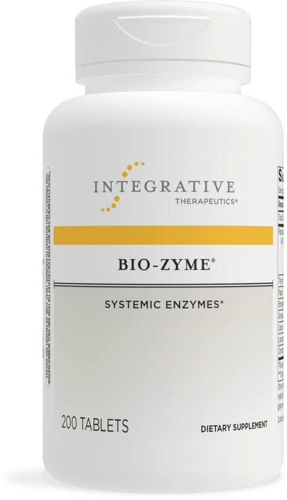 Integrační terapeutika Bio-Zyme - Komplex pankreatického enzymu pro stravitelnou podporu * - Podporuje zdravé trávení * - nerozředěný Pankreatický extrakt - 200 tablet (100 porcí)
