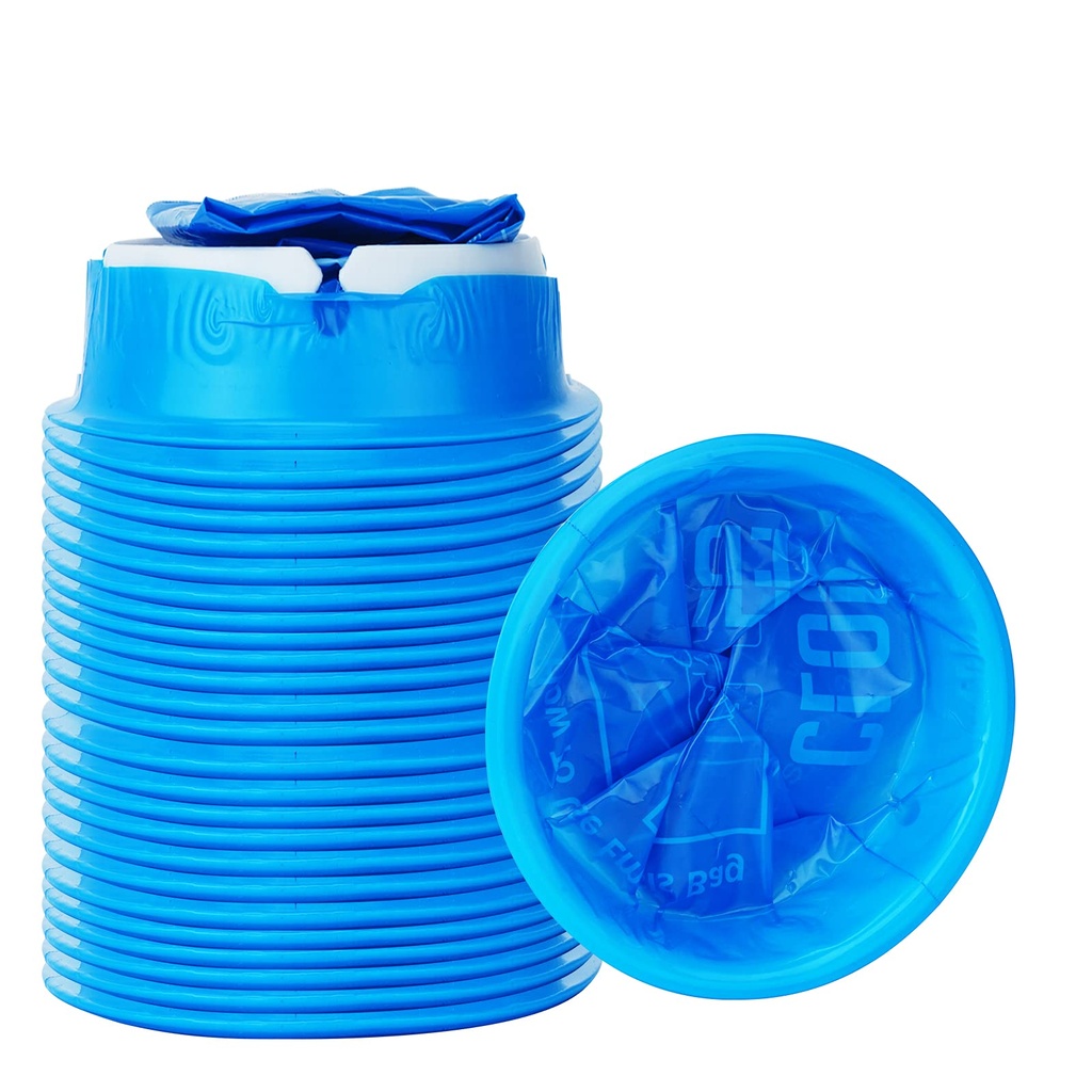 24 Pack Blue 1000 ml Emesis Bags Disposable for Kids | Vomit Bag for Morning Sickness, Portable Nausea Bag for Pregnant Women,Barf Bags with Leak Resistant Design car and Travel