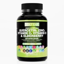 Quercetin Zinek Vitamin D dodatek Quercetin 1000mg Zinek 50mg Vitamin C 1000mg Vitamin D 5000 IU Bromelain Elderberry Moss pro dospělé