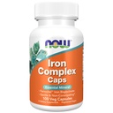 Nyní Potraviny Doplňky, Železo Komplexní Caps, Non- Constipating *, esenciální Mineral, 100 Veg Kapsle
