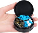 Kovový pouzdro 3 Kompartment - Vodotěsné Kapesní Purse Pill Box Aluminium Travel Pill Container Medicine Organizátor portable Daily Pill Holder for Vitamíny Léky Rybí oleje