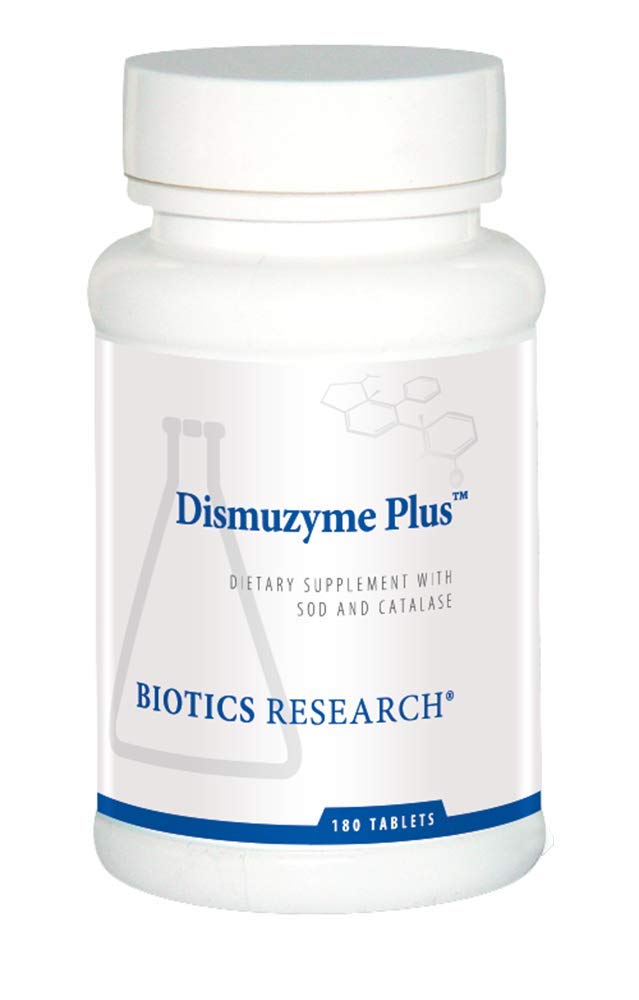Biologický výzkum Dismuzyme Plus Vysoká antioxidační aktivita, podporuje imunitní systém, komfort a společné Flexion, 180 Tablety