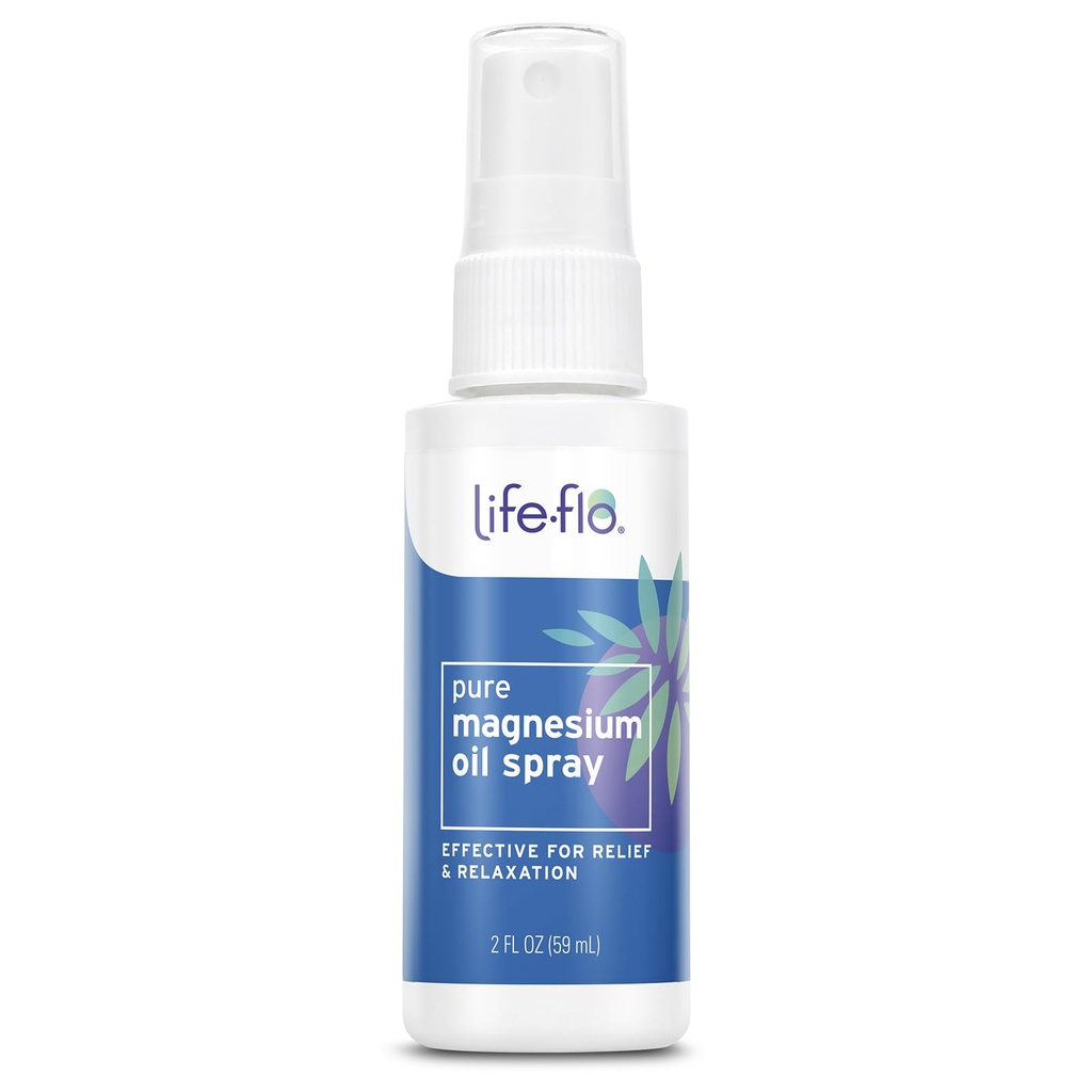 Pure Magnesium Oil Spray w / Koncentrovaný chlorid hořečnatý z mořského dna Zechstein, uklidnění a relaxace, uklidnění svalů a kloubů, 60denní záruka, Netestováno na zvířatech, 2oz
