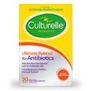 Culturelle Probiotics Ultimate Balance Probiotika pro použití s antibiotika - 20 Hrabě - Probiotické kapsle Nápověda obnovit dobré bakterie ztracené během antibiotického použití a přispět k zdravému imunitnímu systému