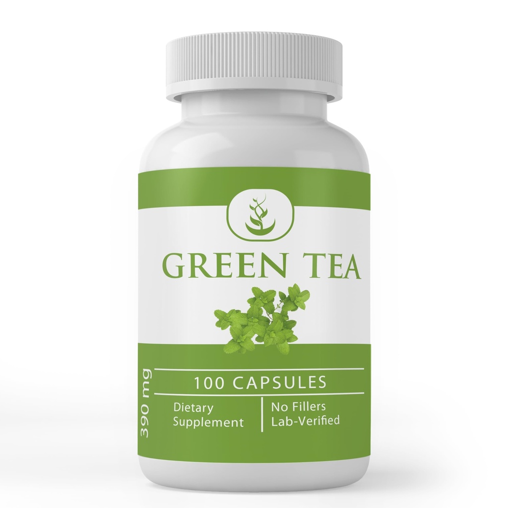 PURE ORIGINAL INGREDIENTS Green Tea Extract, (100 kapslí) Vždy čisté, žádné přísady nebo plnidla, Laboratorní ověřené