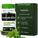 Vnitřní deodorant dodatek 124; Přírodní chlorofyl 30 Kapsle pro řízení tělesného zápachu, Gut zdraví, a čerstvý dech 124; Vegan, Detox Support & Skin Health 124; Odor Eliminator pro muže a ženy