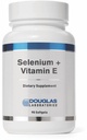 Douglas Laboratories Selenium + vitamin E-124; 400 I.U přírodní formy vitaminu E a 50 mcg. selenium-124; 90 Softgels