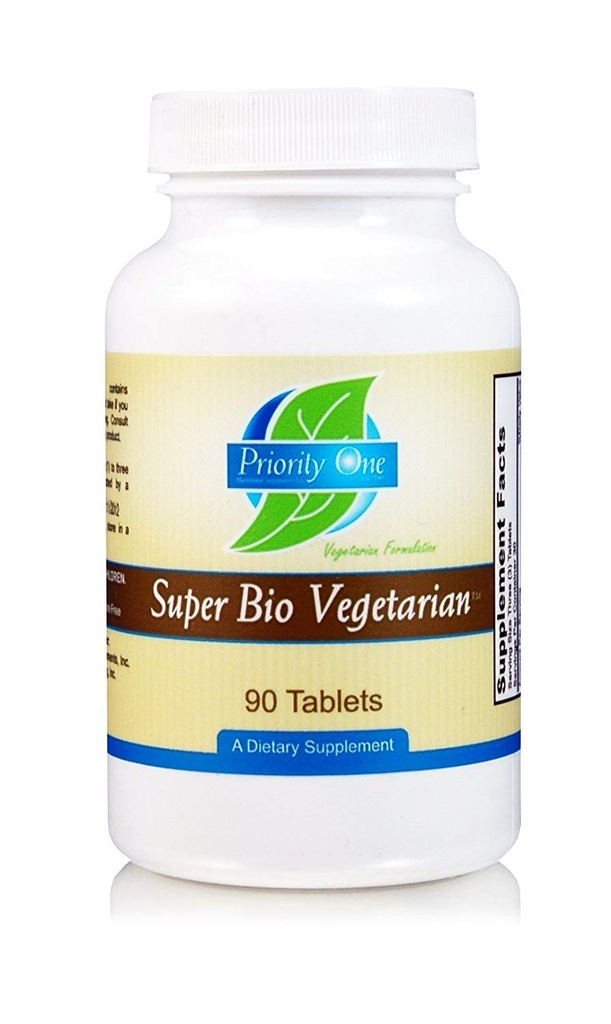 Priorita 1 Vitamíny Super Bio Vegetariánské 90 Tablety - Podpora imunitního systému * - Klinická síla - Výhody Shiitake & Maitake Houby.