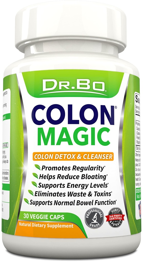 Colon Cleanse Detox Formule - Přírodní Bowel Cleanser pilulky pro střevní a rychlé trávicí čištění - Denní zácpa Relief dodatek Gut, Břicho, Žaludek - Ženy Muži Bylinné váhy Flush