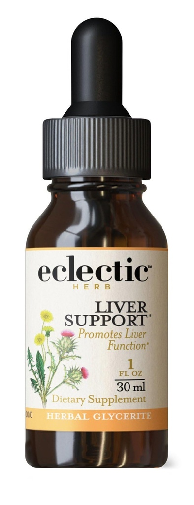 Eklectic Herb - Milk Thistle Liquid Glycerite (Silybum marianum) Yellow 124; Podpora jater + Detox Yellow 124; Herbal Tincture Yellow 124; Alkohol- Free, Vegan, Organic, Non- GMO, Gluten Free (1 fl oz Yellow 124; 30 ml)
