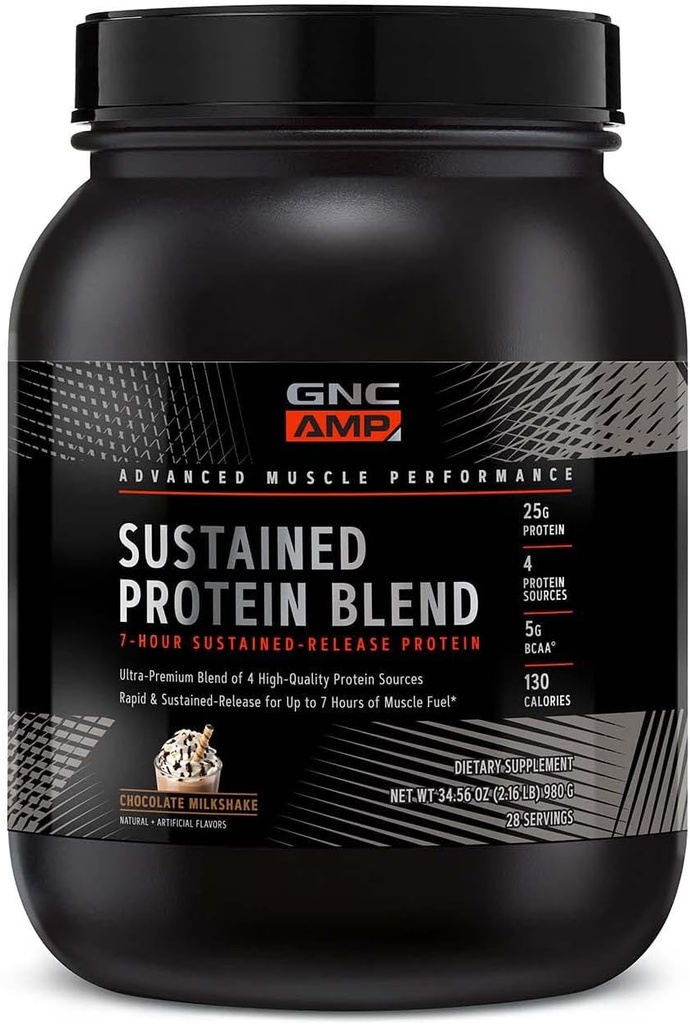 GNC AMP Setrvalá proteinová směs - čokoládový mléčný koktejl (28 Služeb)