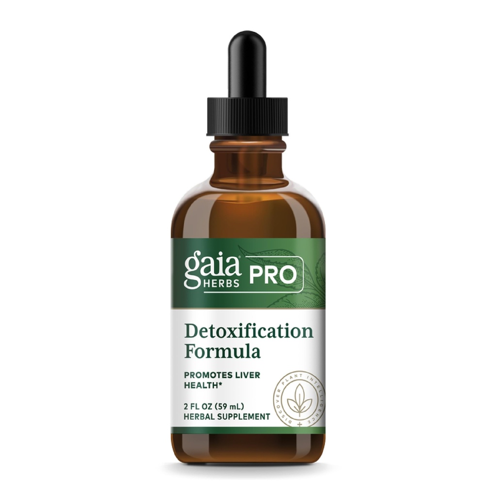 GAIA HERBS PRO Detoxification Formule - Podporuje zdraví a detoxikaci jater * - Mléko Thistle, Žlutý dok & Více - 2 fl oz (30 Služeb)
