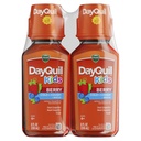 Vicks Kids DayQuil Berry Coal & Cough Medicine Co- Pack, Daytime Relief of Multiple Symptoms, Great-Ochutnávání Berry Flavor, bez alkoholu a acetaminophen, pro věky 6 +, 2x8oz