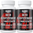 1400mg Beta Ecdysterone a Turkesterone doplňky, Maximalizováno 98% Beta Ecdysterone & 20% Turkesterone Extract pro svalovou hmotu, sílu, proteinové syntetizace, 120 Kapsle