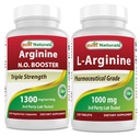 Nejlepší Naturals L- Arginine NO Booster 1300 mg & L- Arginine 1000 mg
