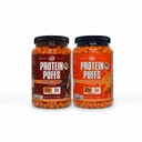 Twin Peaks Protein Puffs Variety Pack (Nacho sýr & Mesquite Barbecue) - Keto Friendly, Low Carb Snack (300g každý), 21g Protein, 2g Net Carbs, Crunchy High- Protein Snack