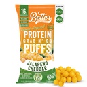 Lepší než dobrý Savory Keto Jalapeno Cheddar protein Puffs curren124; gluten- Free -16g protein, nízký cukr, nízká kalorie, Diabetic Friendly Snacks current124; Nízké sacharidy, Zdravé děti Snack curren124; Žádné umělé příchutě (12- Pack)