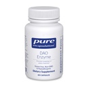 Čisté enkapsulations DAO Enzyme - Histamine Breakdown Digestion Supplement * - Ease Digestive Discomfort & Skin Sensitivity * - Alergen- Free Health Supplement - 60 Kapsle