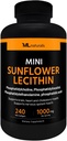 ML Naturals Mini slunečnice Lecithin 240 Softgels. Fosfatidylcholin, fosfatidylinositol, fosfatidylthanamin, fosfatidová kyselina, NSF- certifikovaný a cGMP- compliant