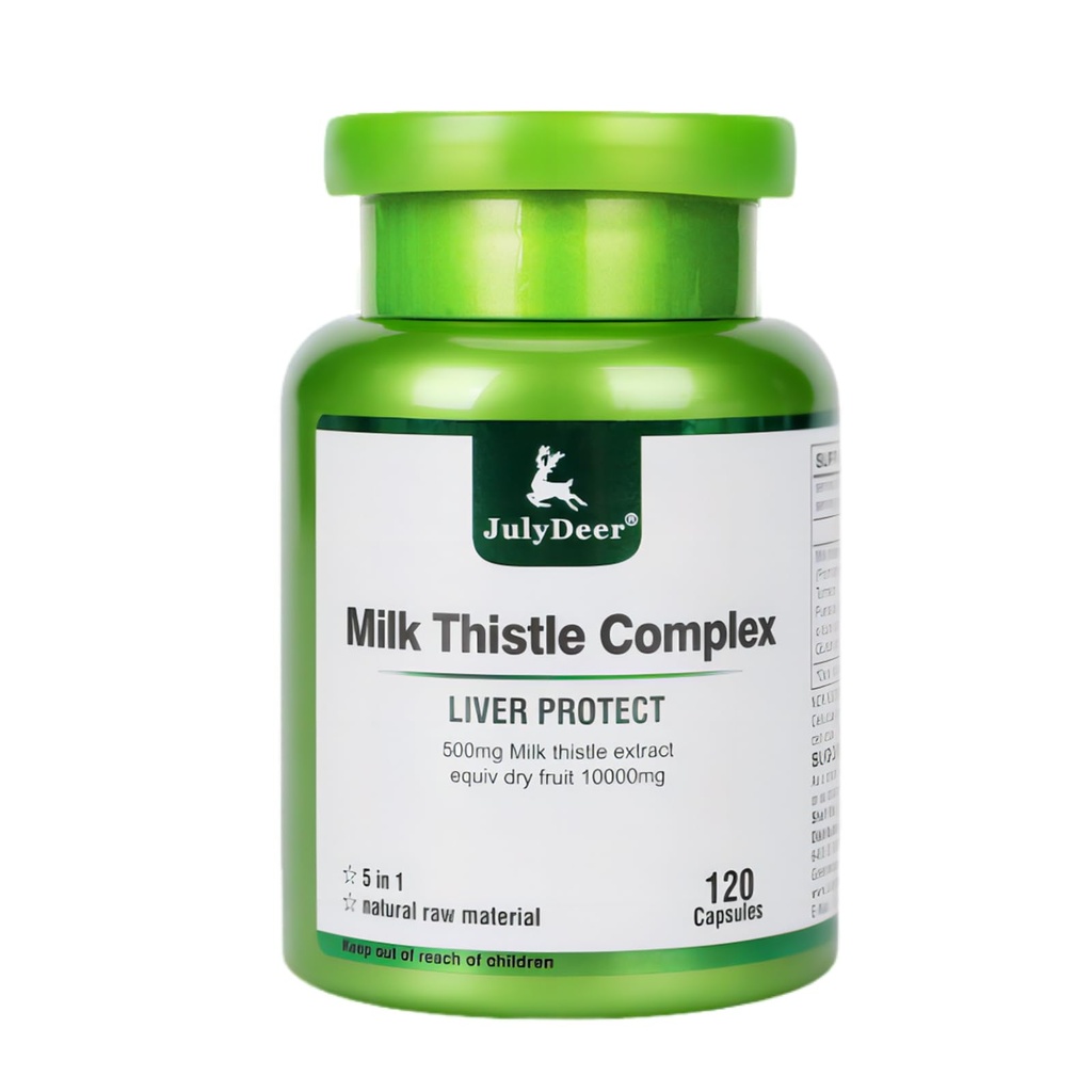 Mléko Thistle 500 mg Silymarin Marianum Podpora jater, Antioxidant Support, Detox, Jaterní ochranné kapsle pro pobyt až pozdě, pití a kocovinu, Dull Skin
