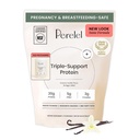 Perelel Triple- Support Plant Based Protein Powder, Creamy Vanilla, 20g Vegan Protein Powder, 3g Creatin Monohydrát, & 5g Prebiotic Fiber per Serving, Dairy Free, No Sugar Added, 15 Day Supply