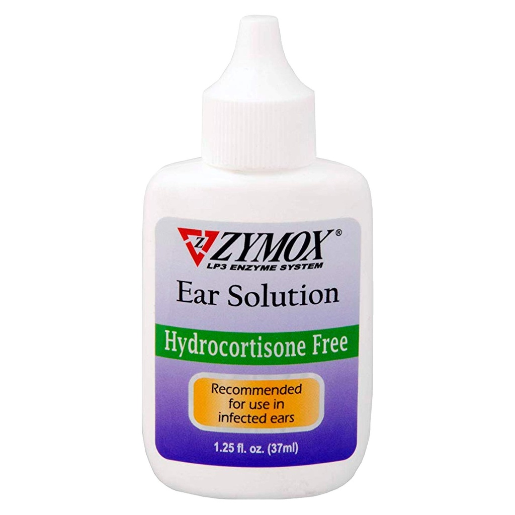 Zymox Otic Enzymatic Ušní roztok pro psy a kočky na Soothee Ušní infekce bez hydrokortizonu, 1.25oz