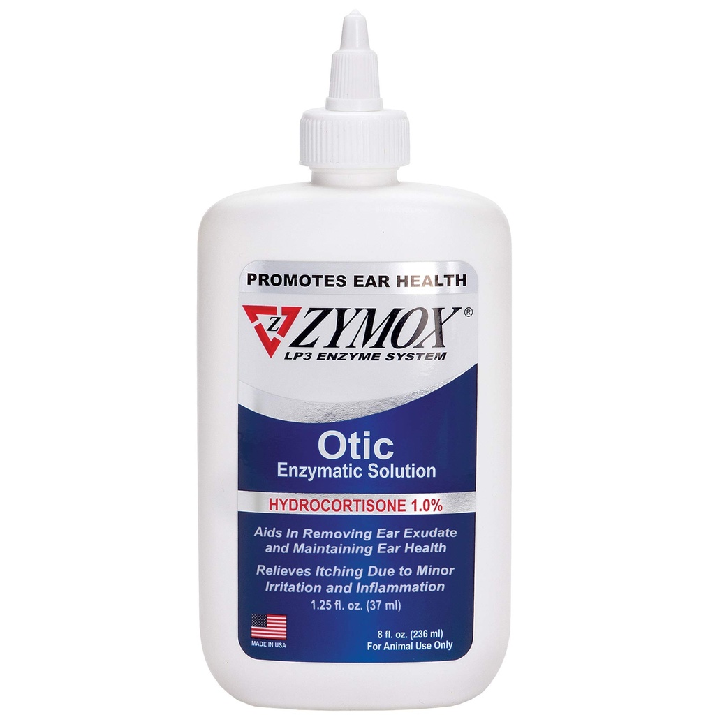 Zymox Otic Enzymatické řešení pro psy a kočky na Soothee Ušní infekce s 1% hydrokortizon pro Itch Relief, 8oz