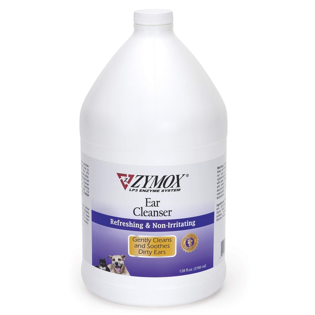 Zymox Ušní čistič pro psy a kočky, 1 Gallon
