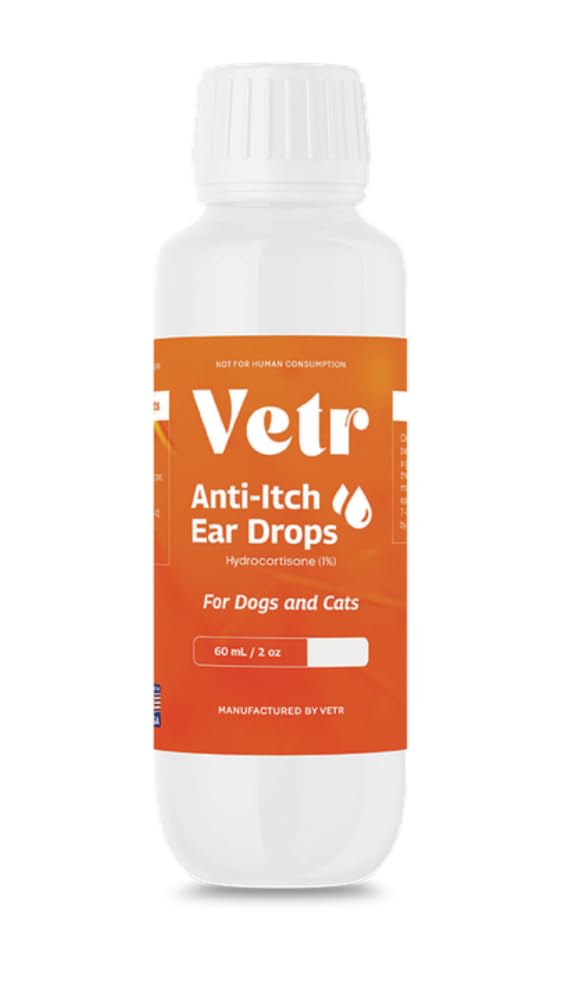 vetr Anti- Itch Ušní kapky pro psy - Topical Uar Comfort Support Solution - 2 oz (60ml) - Vet- Performed in USA