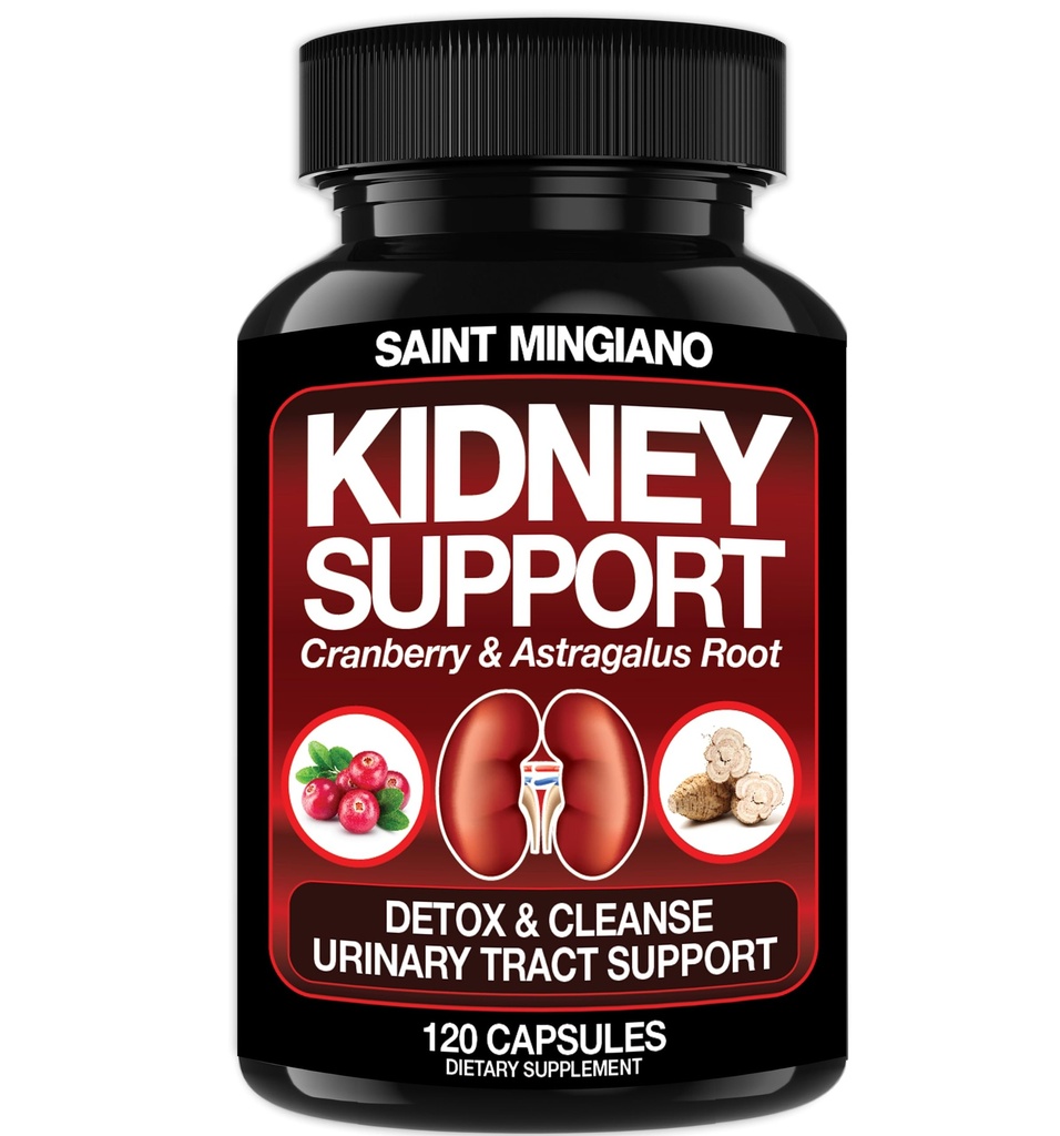 Ledviny Podpora čištění Detox & Opravy -120 Kapsle - Cranberry & Astragalus Root pilulky pro ženy a muže 124; Vysoká síla Vyčištění jater Detox Podpora močení Trakt & močové měchýře zdraví
